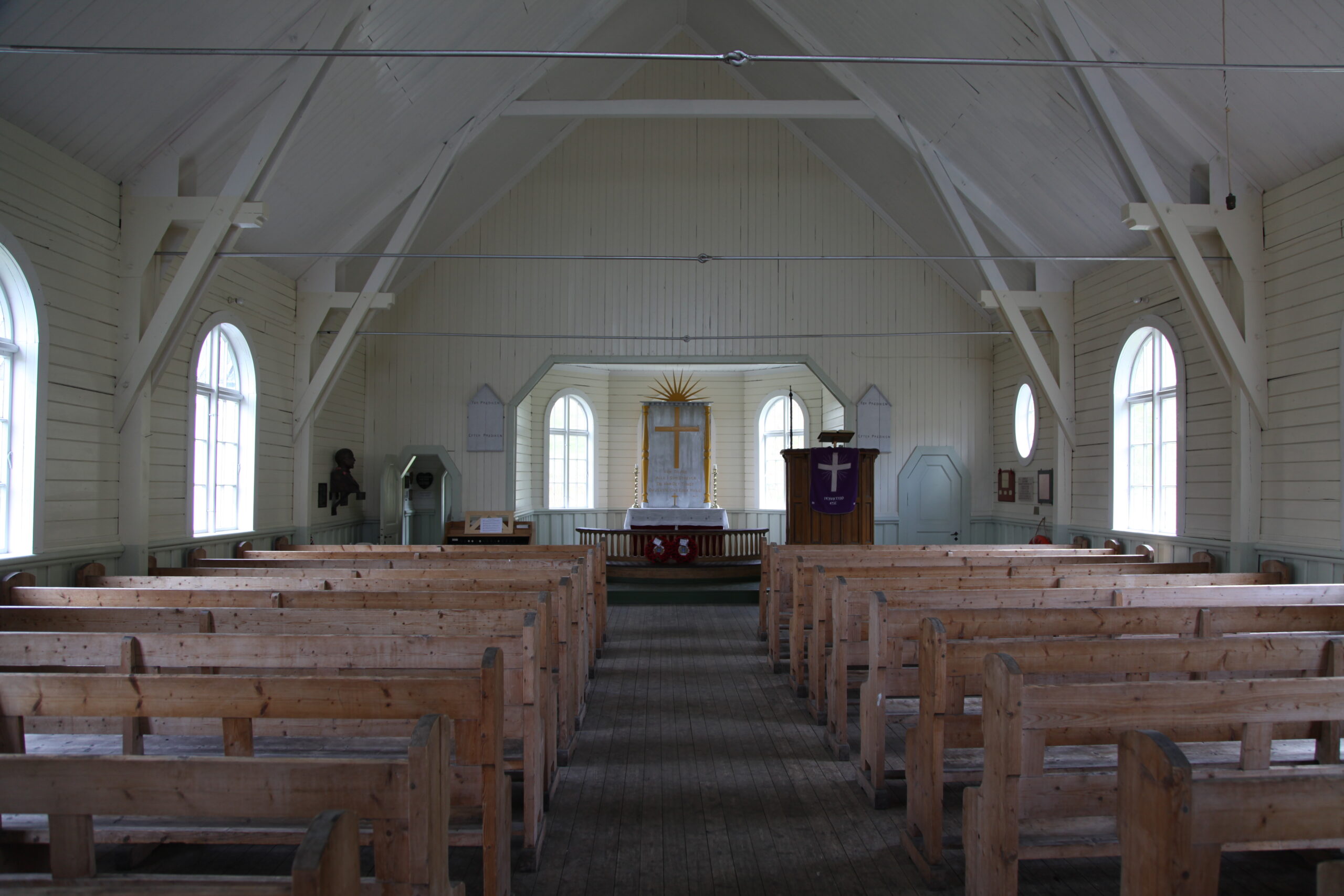 Iglesia luterana y anglicana de Grytviken en Georgias del Sur