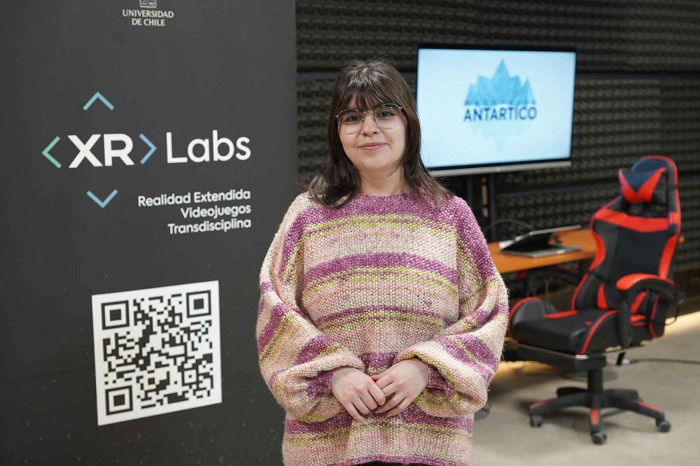 Karla Martínez vocera STEM del proyecto Metaverso Antártico